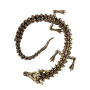 Custom Metal Dragon Handlepiece Antique Finish Flexible Brass Collectible Cultural Creative Handcraft Wholesale Direct Supply - Image 6