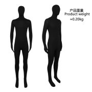 Halloween Ninja Invisible Suit Black Costume One-Piece Performance Outfit Stage Performance Adult Clothing Accessory - Image 3