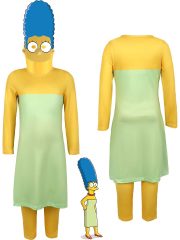 Simpsons Cartoon Cosplay Costume Adult Stage Performance Wear Family Matching Outfit One Size Fits Most - Image 4