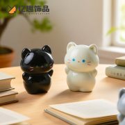 创意卡通可爱站立猫猫公仔萌粒 diy娃娃屋装饰品桌面车载小摆件 - Image 4