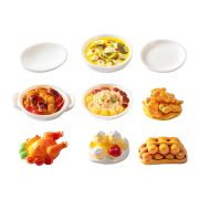 Creative Miniature Resin Decorative Ornament Customizable DIY Miniature Chinese Cuisine Steamed Pork Simulation Food Toy - Image 5