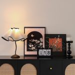 Retro Customizable Decorative Bifold Lampshade for Dormitory Study Bedroom Nightstand Warm Romantic Atmosphere Light Ornament