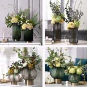 Modern Minimalist Glass Vase Transparent Floral Decorative Ornament for Living Room Dining Table Luxury Home Decoration - Image 2