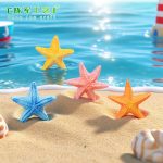 Customizable Decorative Ornaments Creative Realistic Colorful Starfish Aquarium Decoration Eco-Friendly Resin Craft Small Display Piece