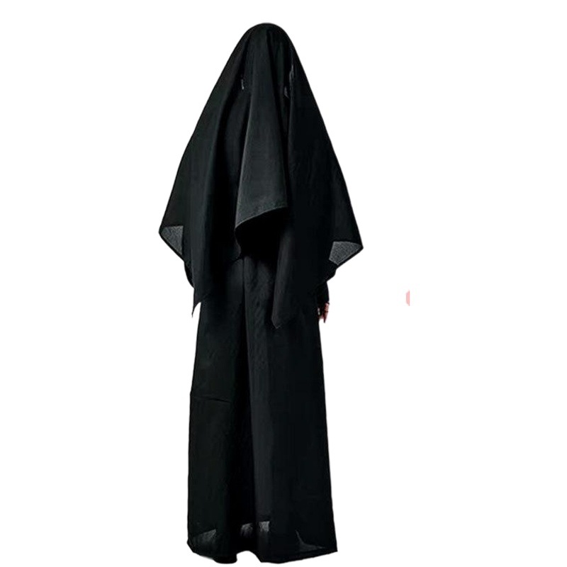 O1CN016oANIy1Bs2usefnBY_0-0-cib.jpg Amazon Halloween Nun Horror Nun Adult Stage Performance Costume Priest Cosplay Clothing for Adults - Image 1
