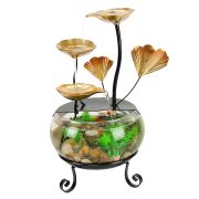 Simplified Modern Wealth Attracting Fish Tank Water Flowing Fountain Ornament for Home Living Room Office Decorative Craft - Image 6