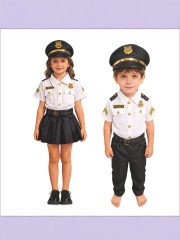 Children's Halloween Police Pilot New Style Female Performance Costume Professional Role-playing Cross-border Adult Stage - Image 2