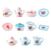 Retro 80s Themed Customizable Ceramic Tea Cup and Pot Miniature Decorative Ornament for DIY Dollhouse Decoration - Image 5