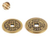 HuaDa Factory Wholesale Thick Brass Imitation Ancient Copper Coin Qing Dynasty Ten Emperor Coins Custom Metal Medal Badge - Image 3