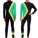 Ice Light Rush Cosplay Suit Adult Stage Performance Costume Jamaica Bobsleigh Team Movie Replica Jumpsuit Tight Fit Performance Outfit