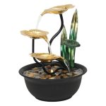 Indoor Home Decor Wealth Attracting Flowing Water Fountain Ornament for Living Room Office Entrance Ideal Opening Gift