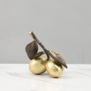 Retro Chinese Style Resin Gold Lemon Decorative Ornaments Customizable Home Decor for Living Room Entrance Coffee Table Office Sample Room - Image 4