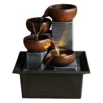 Home Decor Desktop Flowing Water Fountain Ornament Office Feng Shui Decorative Piece Desk Top Fountain Amazon Cross-Border Shipping