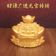 Prosperity Bringing Gold Coin Ornament Custom Metal Medal Badge Office Living Room Desktop Decorations Wealth Attraction - Image 2