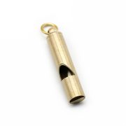 Bronze Tone Keychain Whistle Custom Metal Medal Badge Outdoor Training Coaches Metal Craftwork Lanyard Whistle - Image 3