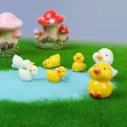 Customizable Decorative Ornaments Cute Little Duck Resin DIY Home Decoration Artistic Craftwork Miniature Landscape Display