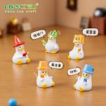 Adorable Miniature Customizable Decorative Ornaments Toy Duckmelon Grapes Perfect for Dollhouse DIY Decoration Accessories