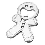 Creative Gingerbread Man Bottle Opener Doll Fridge Magnet Full Moon Wedding Beer Bottle Opener Custom Metal Medal Badge