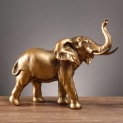 Creative Wealth Attracting Elephant Resin Craftwork Customizable Decorative Ornaments for Home Living Room TV Cabinet Bar Study Office Desk - Image 2