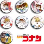Detective Conan Anime Custom Metal Medal Badge T-Style Barrette Pendant Poster Sherry Customizable Collectible Souvenir