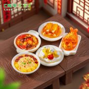 Miniature Chinese New Year Dinner Creative Simulation Sour Cabbage Fish Food Toy DIY Decorative Ornament Resin Craft Accessory - Image 4