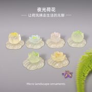 Customizable Decorative Resin Ornament Micro Landscape Garden Design Lotus Flower Aquarium Small DIY Craft Decor Accessories - Image 4