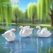 Customizable Decorative Swan Figurine Artificial Mountain Landscape Accessory for Eco-Pot Bonsai Custom Resin Craft - Image 2