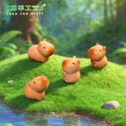 Customizable Decorative Ornaments Cute Capybara Garden Miniature Scene DIY Landscape Decoration Resin Craft Hanging Accessories - Image 4