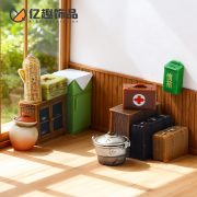 Retro Creative Radio Old Leather Case Eighties Furniture Diy Dollhouse Decorative Accessories Desktop Miniature Ornaments - Image 4