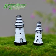 苔藓微景观生态瓶装饰品 小白灯塔  DIY组装摆件精美盆景创意 - Image 5