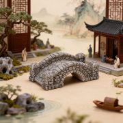 Customizable Decorative Ornaments Miniature Landscape Garden Bridge Resin Artwork Tea Table Accessories Children's Day Gift - Image 2