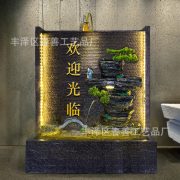 Outdoor Courtyard Decorative Flowing Water Landscape Fountain Rockery Pond Waterfall Feature Wall Mounted Water Curtain