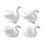 Customizable Decorative Swan Figurine Artificial Mountain Landscape Accessory for Eco-Pot Bonsai Custom Resin Craft - Image 5
