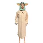 Halloween Mandalorian Yoda Baby Alien Costume Adult Stage Performance cosplay outfit for kids and adults stage shows