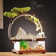 New Chinese Style Wealth Attracting Flowing Water Fountain Ornament Creative Home Office Desktop Decoration Fish Tank Gift - Image 2