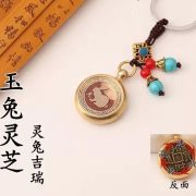 Handmade Metal Zodiac Keychain Retro Bronze Key Holder Lucky Charm Car Pendant Custom Metal Medal Badge - Image 4