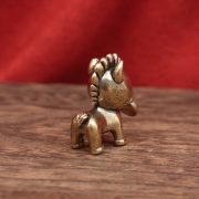 Brass retro bite coin cute pony living room coffee table ornament decoration pony bite coin desktop brass ornament - Image 2