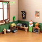 Retro 80s Miniature Furniture Customizable Decorative Ornament Dollhouse DIY Accessory Desktop Small Display Piece Resin Craft