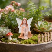 跨境花园树脂摆件花仙子精灵插件苔藓微景观造景装饰品树脂工艺品 - Image 2