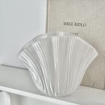 Customizable Decorative Ornament Vintage Shell Crystal Sample Room Hotel Home Decorations Soft Furniture Accessories Flower Vase