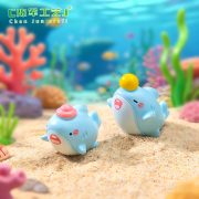 Adorable Miniature Shark Top Ball Customizable Decorative Ornaments for Ocean Aquarium Scenery DIY Accessories Resin Crafts - Image 3