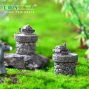 Customizable Decorative Ornaments Succulent Plant Pot Resin Stone Grinding DIY Handmade Craft Landscape Miniature Bonsai - Image 2