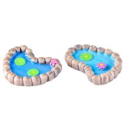 Customizable Decorative Resin Ornaments Miniature Landscape Decor Simulated Water Pool Lotus Pond Succulent Accessories Zakka Decorations - Image 6