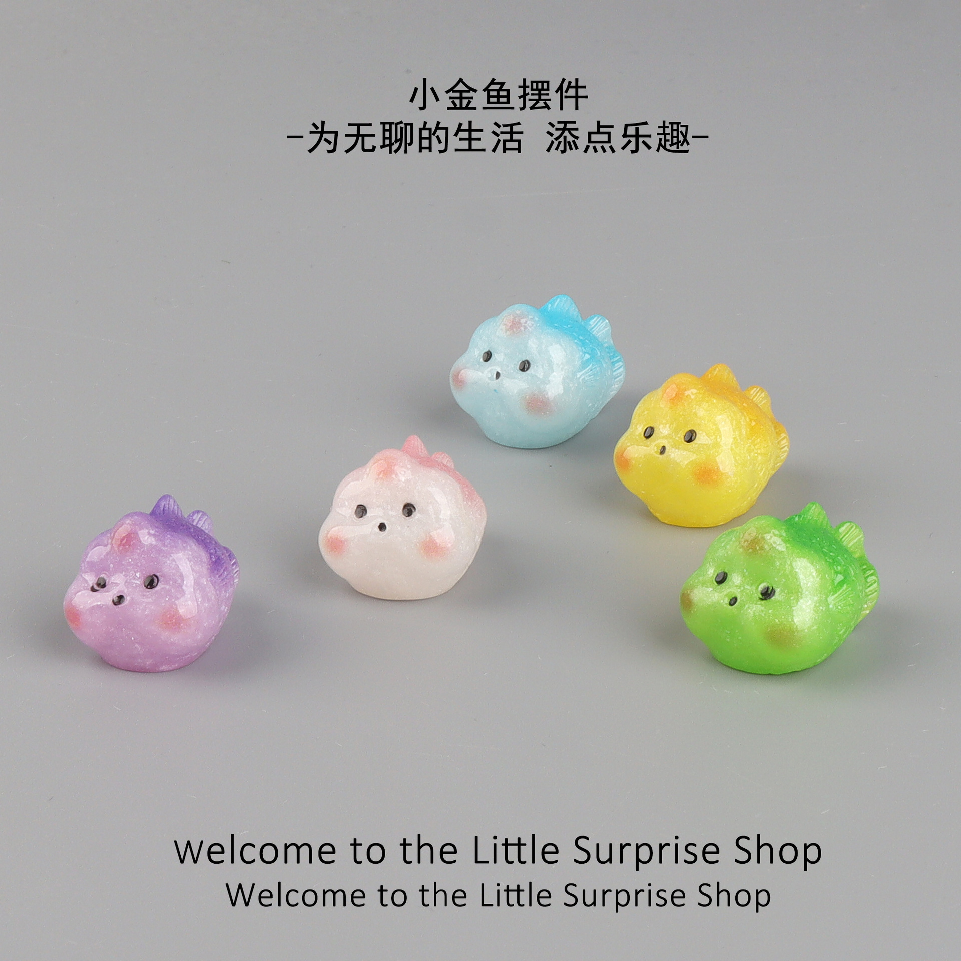 O1CN018mugp6288lJUlhAen_2217541297888-0-cib.jpg New Creative Ocean Goldfish Resin DIY Customizable Decorative Ornaments Scenic Accessories Wholesale Handmade Art Crafts - Image 1