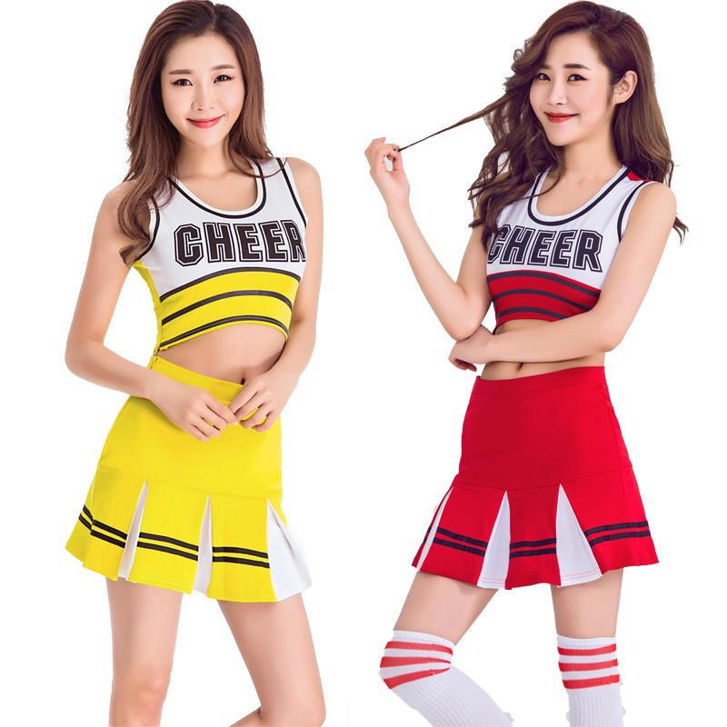 O1CN018nZcNc1NxKuPpJszt_3315521636-0-cib.jpg 韩版新款女士性感啦啦队服装足球宝贝团体健美操演出服舞台表演服 - Image 1