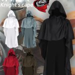 Medieval Knight Robe Adult Stage Performance Costume for Halloween Cosplay Monastic Role-playing Cloak Apparel