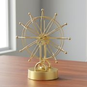 Creative European Style Rotating Metal Decoration Gold Wheel Of Fortune Custom Metal Badge Home Living Room Decorative Item - Image 2