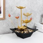 Simple Modern Flowing Water Fountain Ornament Coffee Table TV Cabinet Office Entrance Wealth Attracting Decorative Piece