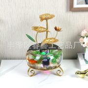 Indoor Desktop Mini Wealth Attracting Flowing Water Fountain Ornament Office Decorations Source Factory Feng Shui Pool Aquarium - Image 4