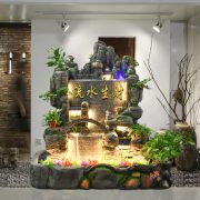 Large Outdoor Villa Garden Courtyard Home Decor Chinese Style Standing Wealth Attracting Feng Shui Water Fountain Ornament
